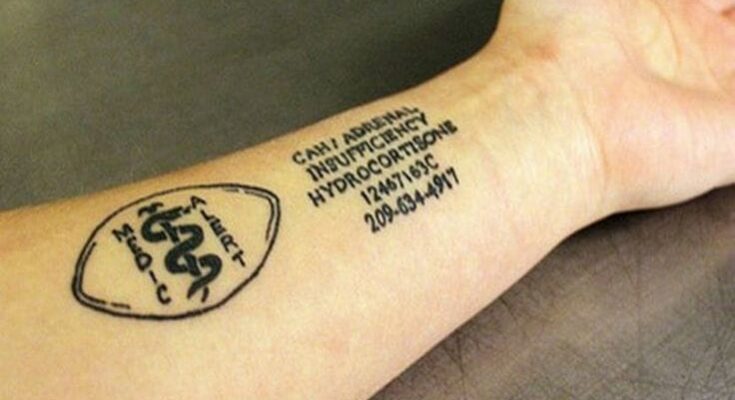 medical alert tattoo
